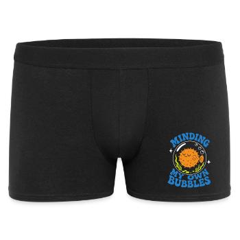 Prendre soin de mes propres bulles, poisson-globe - Boxer Homme - noir - Devant