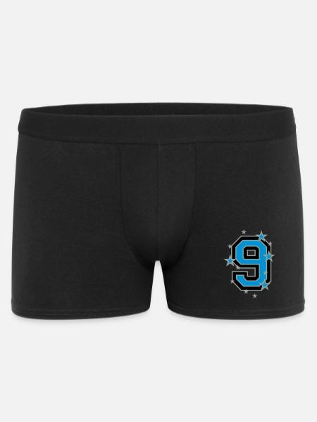 The number 9 - Men's Boxer Shorts - black