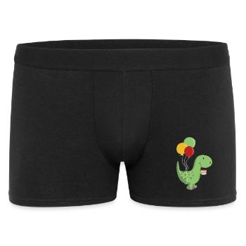 Joyeux anniversaire garçon d'anniversaire T Rex Dinosaur - Boxer Homme - noir - Devant
