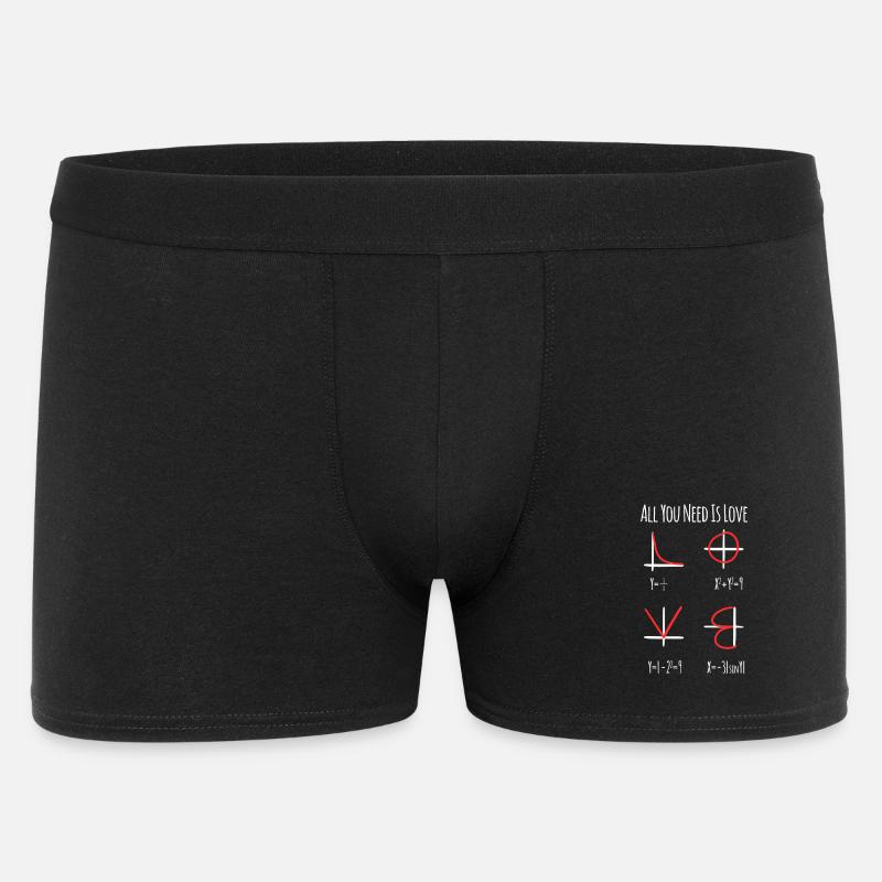 Enseignant en mathématiques - Boxer Homme - noir