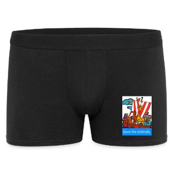 EC Animals I Save the animals. I planetcontest - Men's Boxer Shorts - black - Front