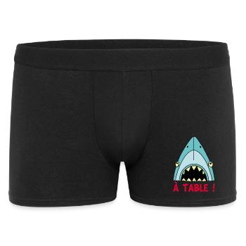 Requin qui a faim ! - Boxer Homme - noir - Devant