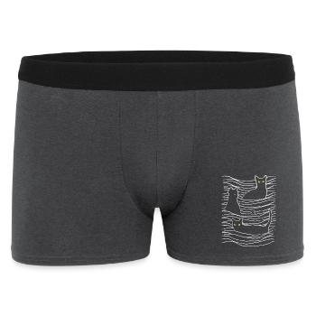 Chats | Yeux de chat | Chat et souris - Boxer Homme - charbon - Devant