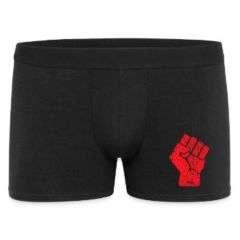 Crimson Fist Einheitsemblem - Männer Boxer Shorts - Schwarz - Vorne