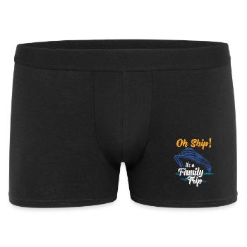 cruise Time Oh Ship It s A Family Trip ship gift - Men's Boxer Shorts - black - Front