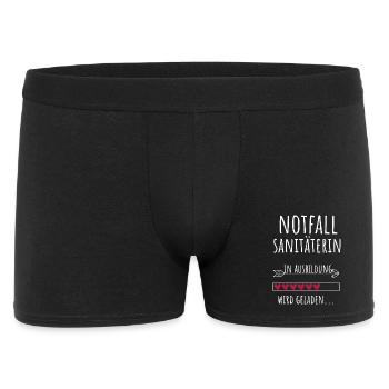 Notfallsanitäterin in Ausbildung Geschenk - Männer Boxer Shorts - Schwarz - Vorne