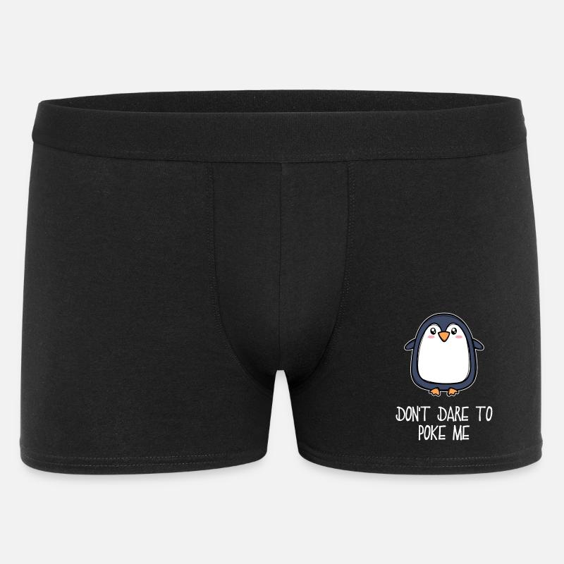 Antarktis Tier süß Pinguin Seevogel Statement - Männer Boxer Shorts - Schwarz
