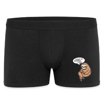 Relax Animal Statement Sloth Zoo Lazy Sleep - Men's Boxer Shorts - black - Front
