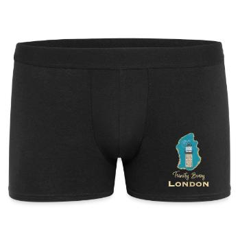 Londres, Trinity Buoy Lighthouse, Pixel Art - Boxer Homme - noir - Devant