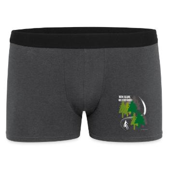 mim Radl querfödei - mit dem Rad quer Feld ein - Men's Boxer Shorts - charcoal grey - Front