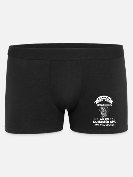 Ich bin ein Rottweiler Opa - Männer Boxer Shorts - Schwarz