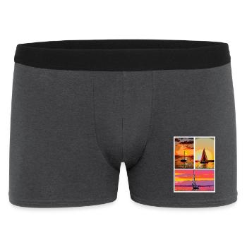 veil - Men's Boxer Shorts - charcoal grey - Front