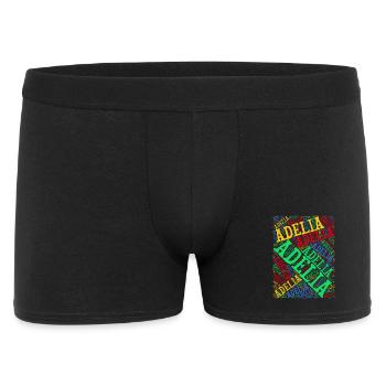 Adelia word cloud t-shirt t-shirt gift idea - Men's Boxer Shorts - black - Front