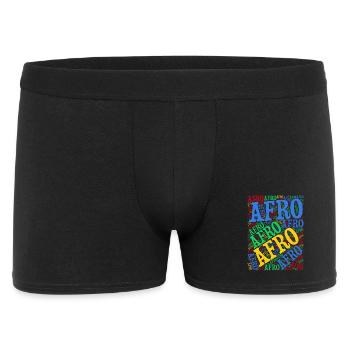 t-shirt Afro word cloud t-shirt gift idea - Men's Boxer Shorts - black - Front