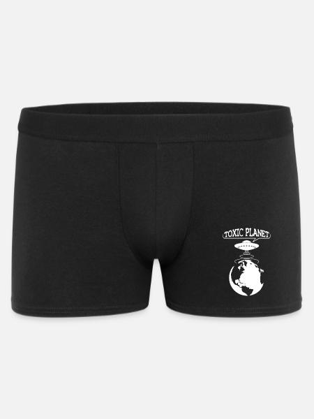 Toxic Planet - UFO ecology - Men's Boxer Shorts - black
