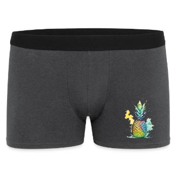Pineapple - Men's Boxer Shorts - charcoal grey - Front