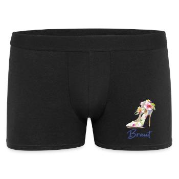 Braut - Männer Boxer Shorts - Schwarz - Vorne