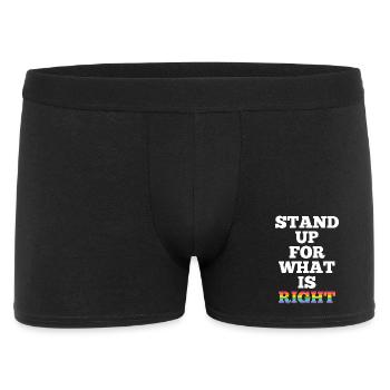 Pride Month LGBTQ - Stand Up For What is Right - Men's Boxer Shorts - black - Front