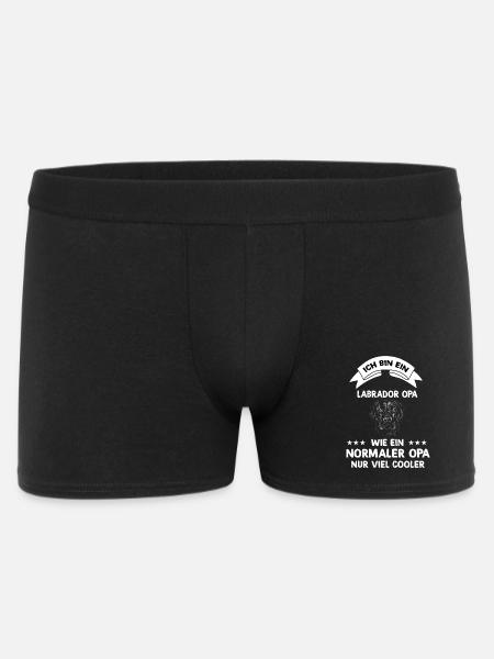 Ich bin ein Labrador Opa - Männer Boxer Shorts - Schwarz