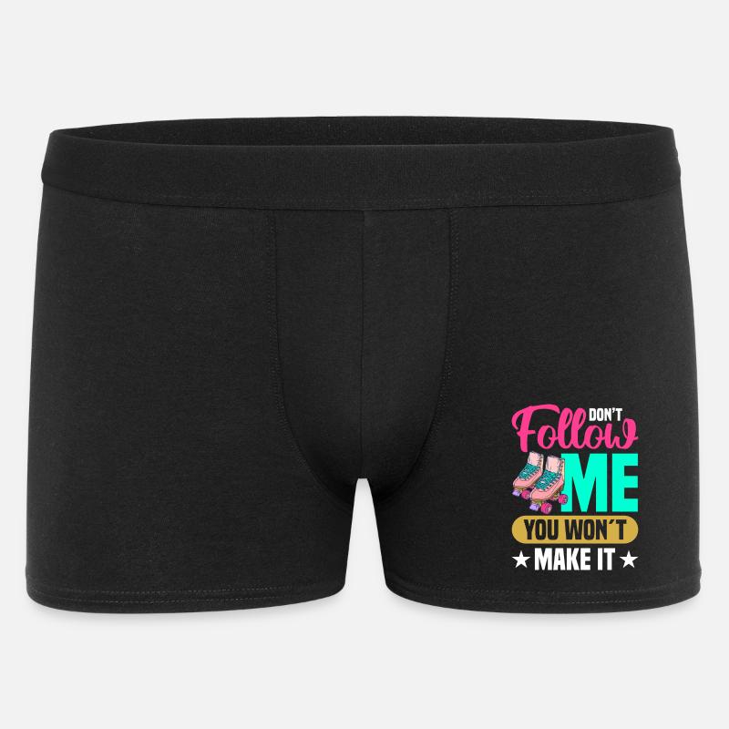 Rollschuh Design - Männer Boxer Shorts - Schwarz