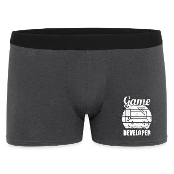 Games Developer - Men's Boxer Shorts - charcoal grey - Front