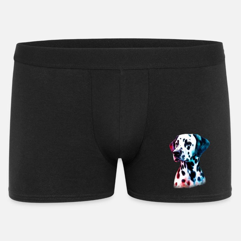 Dalmatiner Hund - Männer Boxer Shorts - Schwarz