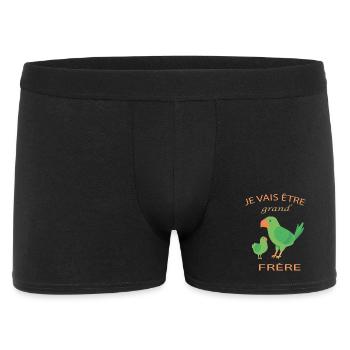 Kind, ich werde Big Brother 2024 sein Kündige groß an - Männer Boxer Shorts - Schwarz - Vorne