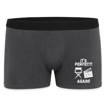 Director Statement Job Success Career Worker - Men's Boxer Shorts - charcoal grey - Front