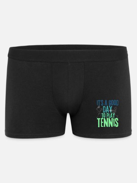 Bonne journée pour jouer au tennis - Boxer Homme - noir