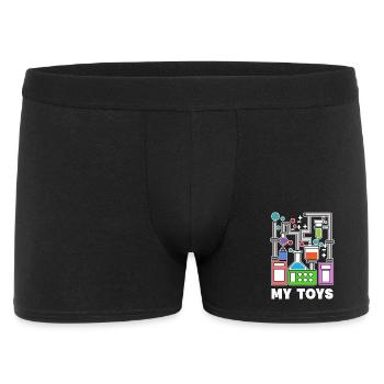 Superviseur Énoncé de carrière Scientifique - Boxer Homme - noir - Devant