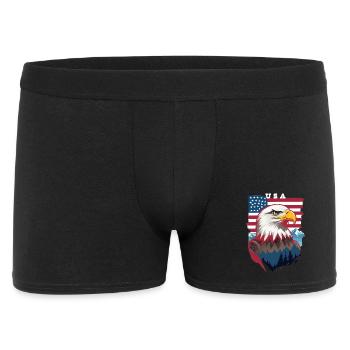 Bald eagle - Men's Boxer Shorts - black - Front