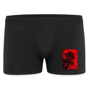 Crâne Rouge Techno Urbain - Boxer Homme - noir - Devant
