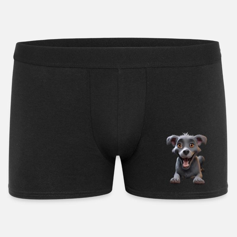 Waiting dog - Men's Boxer Shorts - black