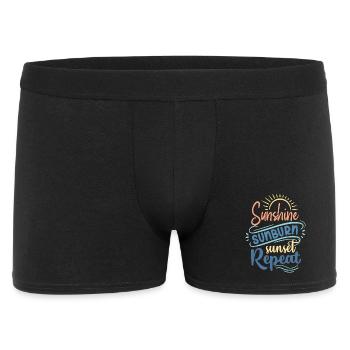 Soleil Coup De Soleil Coucher De Soleil Répéter - Boxer Homme - noir - Devant