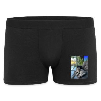 J.H - Männer Boxer Shorts - Schwarz - Vorne