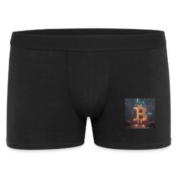 Futuristic Bitcoin Energy - Men's Boxer Shorts - black - Front