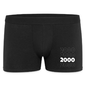 2000 Jahrgang - Männer Boxer Shorts - Schwarz - Vorne