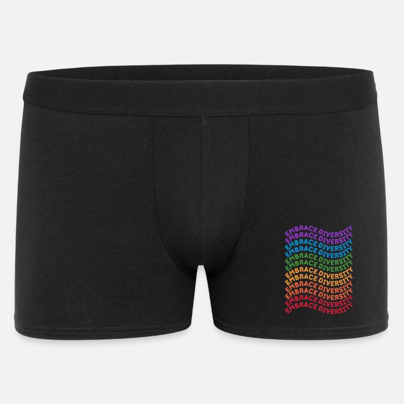 Lgbt. Vielfalt annehmen - Männer Boxer Shorts - Schwarz