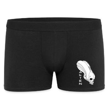 Crâne extraterrestre blanc - Boxer Homme - noir - Devant