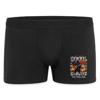 Teufel Rock Musik - Männer Boxer Shorts - Schwarz - Vorne