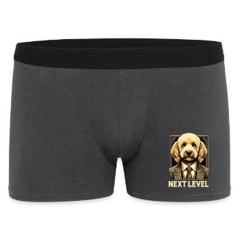 Goldendoodle Hund Next Level Anzug Geschenk - Männer Boxer Shorts - Anthrazit - Vorne