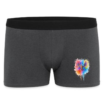 Phénix aquarelle précipité - Boxer Homme - charbon - Devant