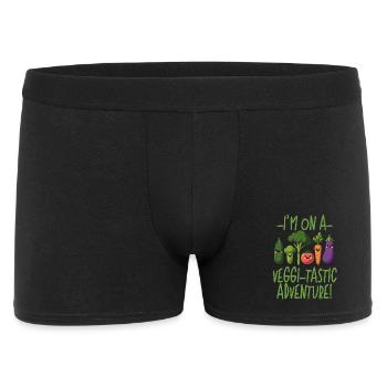 I'M ON A VIGGI-TASTIC ADVENTURE, VEGAN FUNNY - Men's Boxer Shorts - black - Front