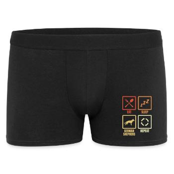 Eat Sleep Shepherd Dog Repeat - Men's Boxer Shorts - black - Front