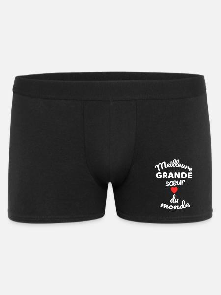 Eternal Sibling Gift with Rougé Heart - Men's Boxer Shorts - black