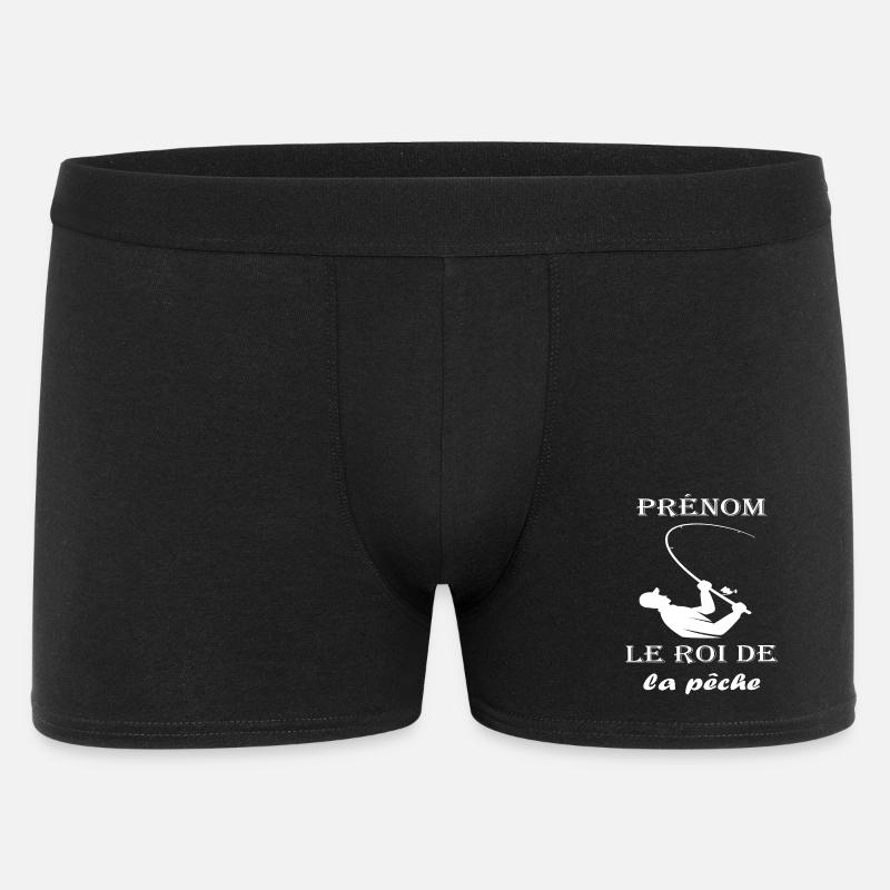 Le roi de la pêche idée cadeau - Boxer Homme - noir