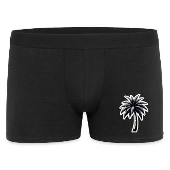 Palm tree black white - Men's Boxer Shorts - black - Front