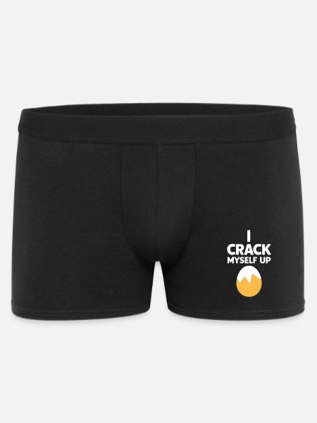 I Crack Myself Up - Men's Boxer Shorts - black
