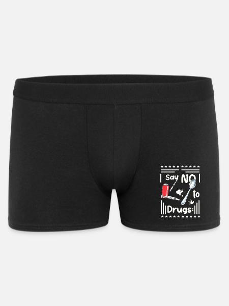 Dites NON à la drogue - Boxer Homme - noir