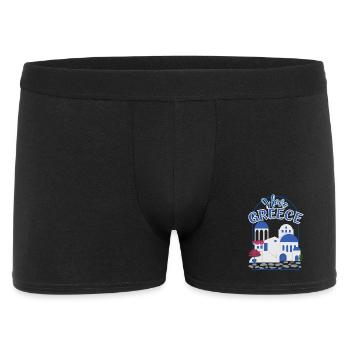 J’aime la Grèce Typographie illustrative - Boxer Homme - noir - Devant